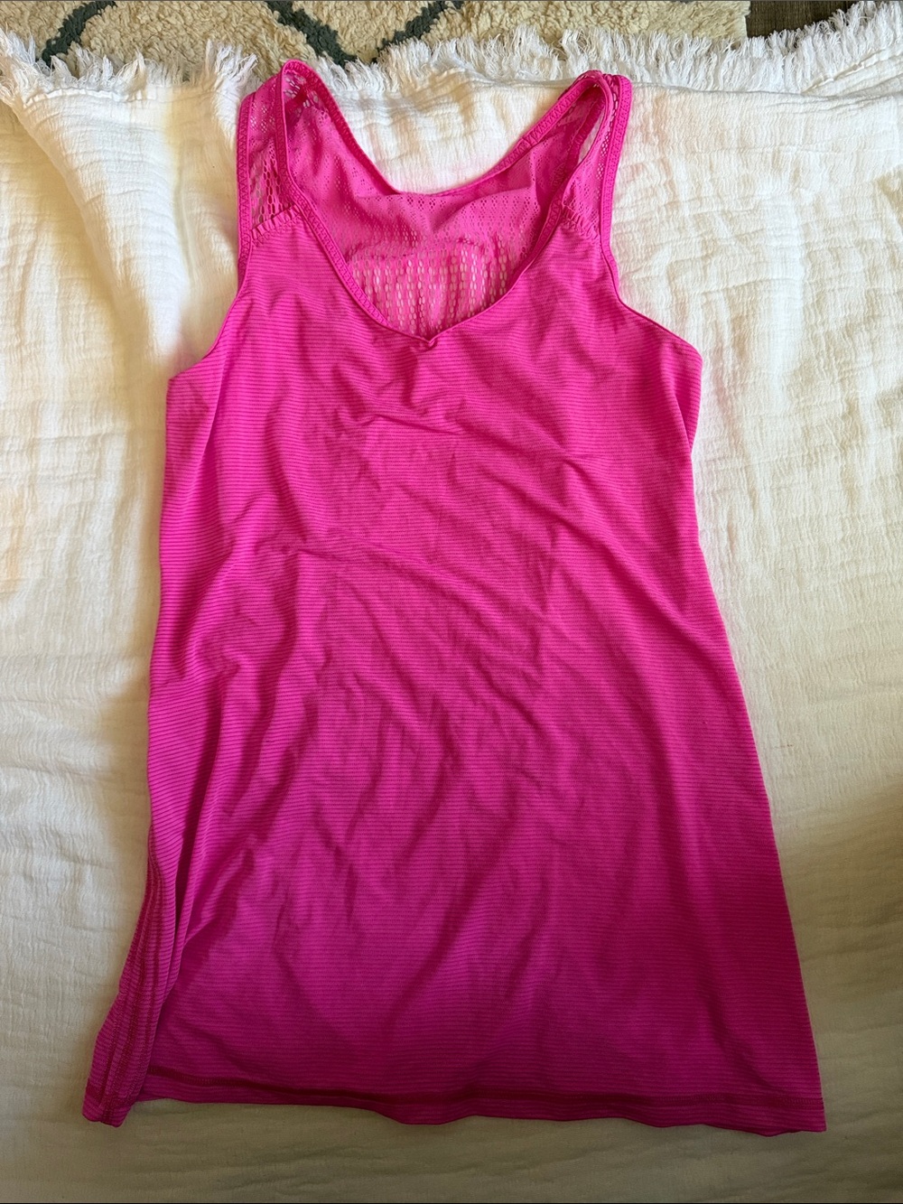 Lululemon Fuchsia Tank Top- Women’s size 8 read